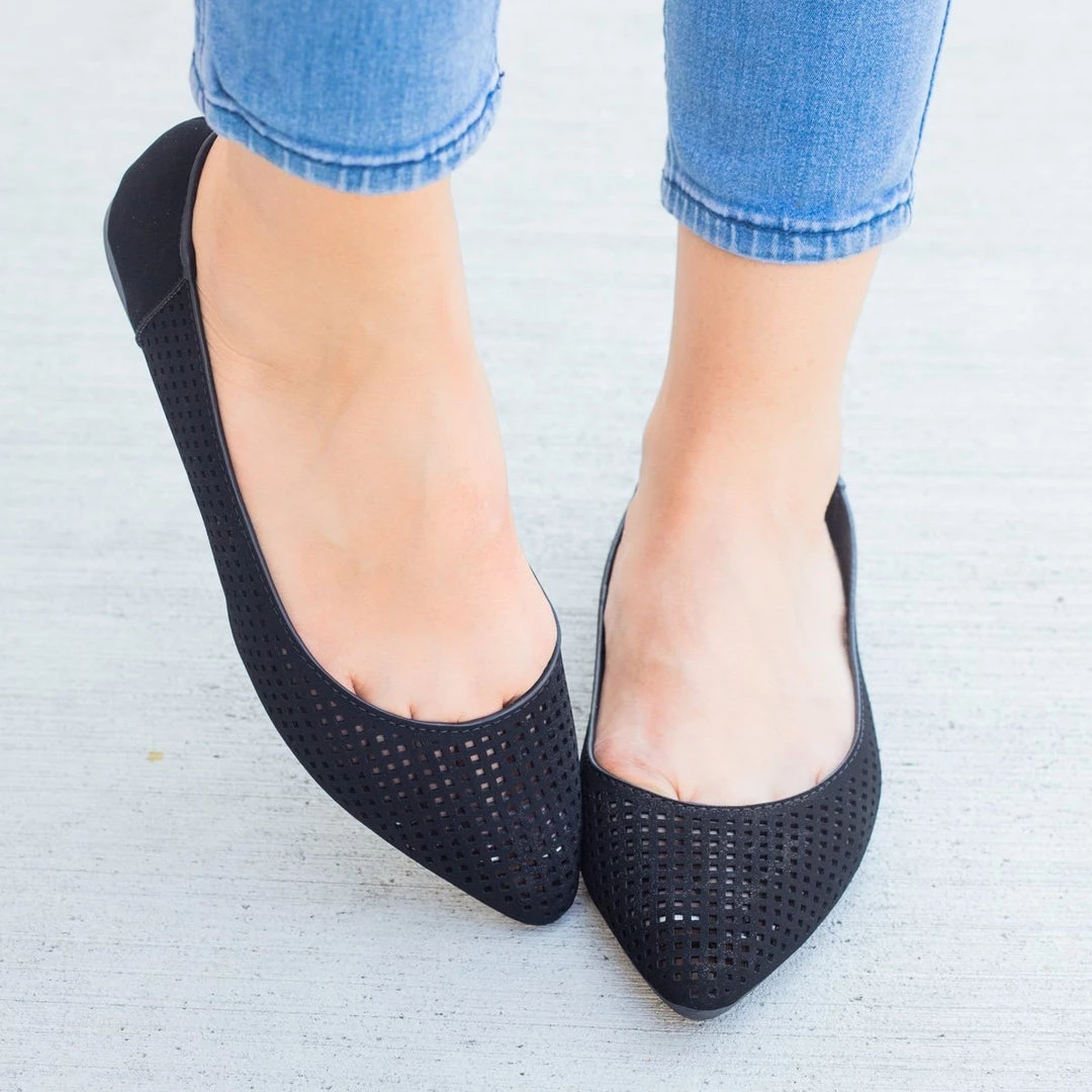 Bamboo Shoes Newest Arrivals Mesh Almond Toe Ballet Flats 4 Bamboo Shoes Newest Arrivals Mesh Almond Toe Ballet Flats