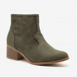 City Classified Shoes Newest Arrivals Mesh Side Ankle Booties