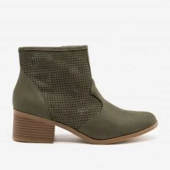 City Classified Shoes Newest Arrivals Mesh Side Ankle Booties