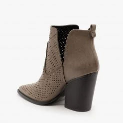 Qupi Newest Arrivals Mesh V-Cut Booties