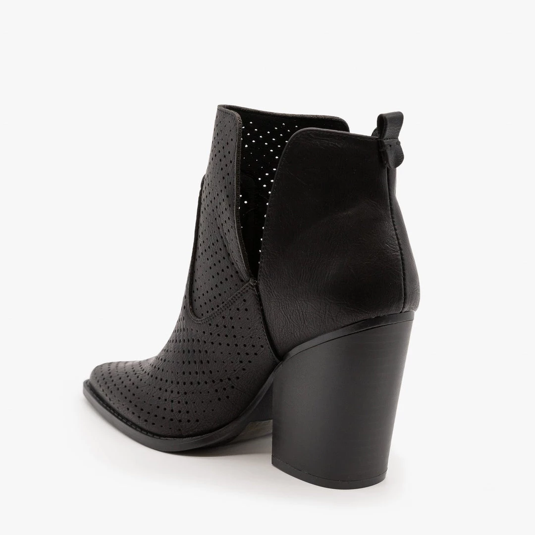 Qupi Newest Arrivals Mesh V-Cut Booties 6 Qupi Newest Arrivals Mesh V-Cut Booties