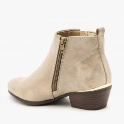 Refresh Metallic Accent Booties FINAL SALE Newest Arrivals