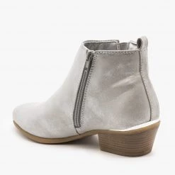 Refresh Metallic Accent Booties FINAL SALE Newest Arrivals