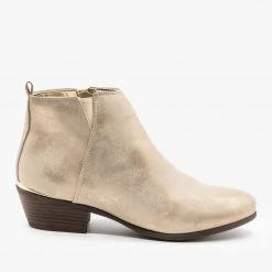 Refresh Metallic Accent Booties FINAL SALE Newest Arrivals