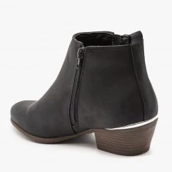 Refresh Metallic Accent Booties FINAL SALE Newest Arrivals