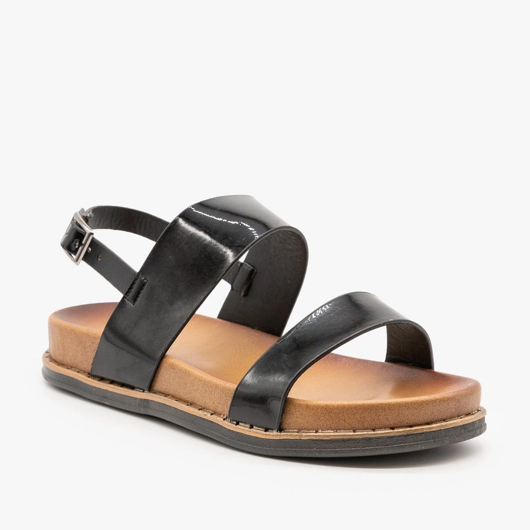 Anna Shoes Metallic Basic Sandals 9 Anna Shoes Metallic Basic Sandals