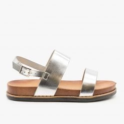 Anna Shoes Metallic Basic Sandals 14 Anna Shoes Metallic Basic Sandals