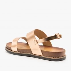 Anna Shoes Metallic Basic Sandals