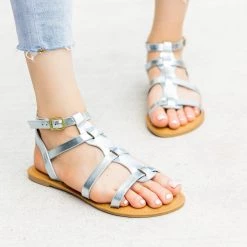Qupid Shoes Metallic Caged Gladiator Sandals Newest Arrivals 9 Qupid Shoes Metallic Caged Gladiator Sandals Newest Arrivals
