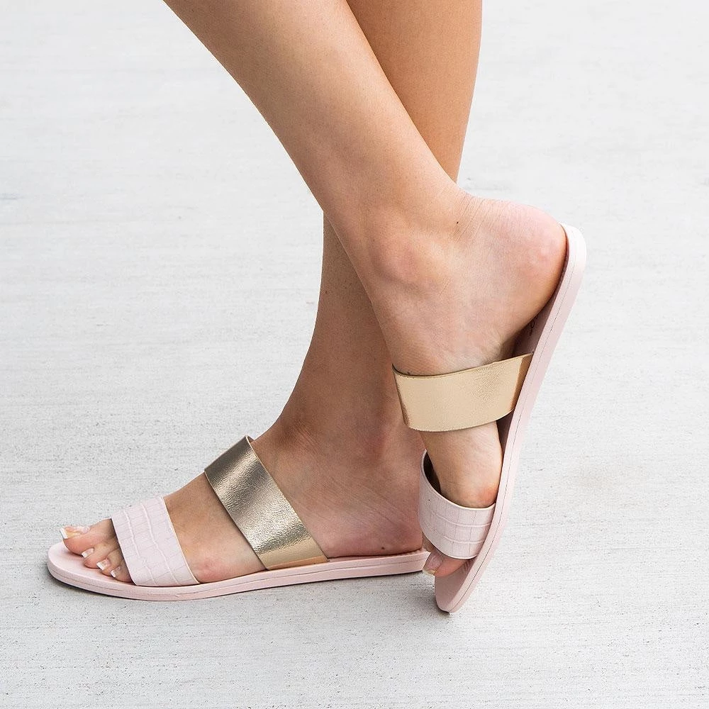 Bamboo Shoes Newest Arrivals Metallic Dual Strap Sandal 5 Bamboo Shoes Newest Arrivals Metallic Dual Strap Sandal