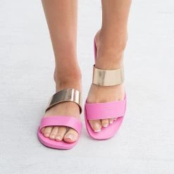 Bamboo Shoes Newest Arrivals Metallic Dual Strap Sandal 7 Bamboo Shoes Newest Arrivals Metallic Dual Strap Sandal