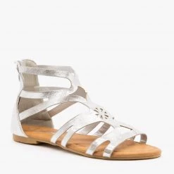 Weeboo Newest Arrivals Metallic Laser-Cut Space Sandals