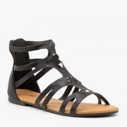 Weeboo Newest Arrivals Metallic Laser-Cut Space Sandals