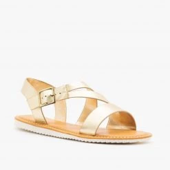 Bamboo Shoes Metallic Strappy Sandals Newest Arrivals