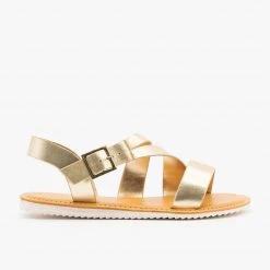 Bamboo Shoes Metallic Strappy Sandals Newest Arrivals