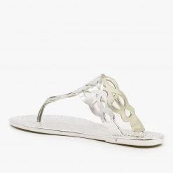 Qupid Shoes Metallic Thong-Toe Sandals Newest Arrivals 10 Qupid Shoes Metallic Thong-Toe Sandals Newest Arrivals