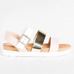 Bamboo Shoes Newest Arrivals Metallic Triple Strap Sandals 15 Bamboo Shoes Newest Arrivals Metallic Triple Strap Sandals