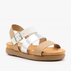 Bamboo Shoes Newest Arrivals Metallic Triple Strap Sandals 14 Bamboo Shoes Newest Arrivals Metallic Triple Strap Sandals