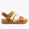 Bamboo Shoes Newest Arrivals Metallic Triple Strap Sandals