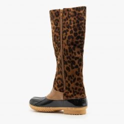 Mata Mid Calf Animal Print Duck Boots