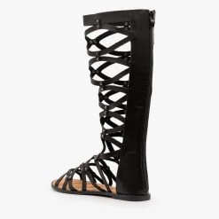 Yoki Newest Arrivals Mid Calf Gladiator Sandals