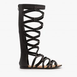 Yoki Newest Arrivals Mid Calf Gladiator Sandals