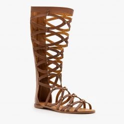 Yoki Newest Arrivals Mid Calf Gladiator Sandals