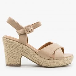 Bella Marie Mini Heel Espadrille Sandals Newest Arrivals