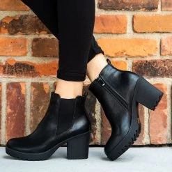 Refresh Minimalist Chunky Fashion Booties Newest Arrivals