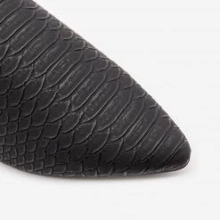 Mata Minimalist Snake Print Mules