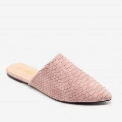 Mata Minimalist Snake Print Mules