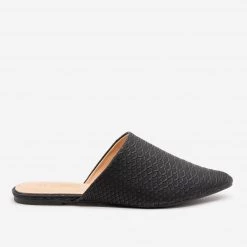 Mata Minimalist Snake Print Mules