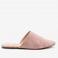 Mata Minimalist Snake Print Mules
