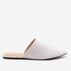Mata Minimalist Snake Print Mules