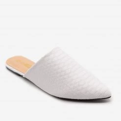 Mata Minimalist Snake Print Mules