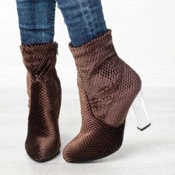Forever Mirrored Heel Sock Booties Newest Arrivals