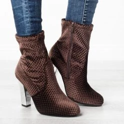 Forever Mirrored Heel Sock Booties Newest Arrivals