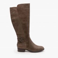 Soda Shoes Mixed Material Riding Boots FINAL SALE