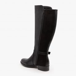 Soda Shoes Mixed Material Riding Boots FINAL SALE