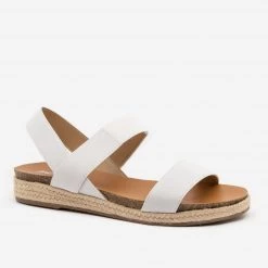 Soda Shoes Newest Arrivals Mixed Material Slingback Espadrilles