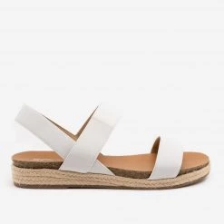 Soda Shoes Newest Arrivals Mixed Material Slingback Espadrilles