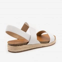 Soda Shoes Newest Arrivals Mixed Material Slingback Espadrilles