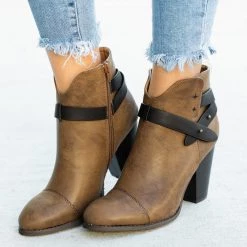 Mi.im Newest Arrivals Modern Belt Around Ankle Bootie