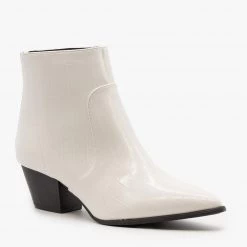 Qupid Shoes Modern Crocodile Print Booties