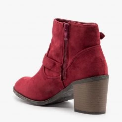 Weeboo Modern Double Buckle Booties