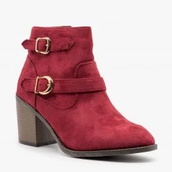 Weeboo Modern Double Buckle Booties