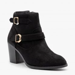 Weeboo Modern Double Buckle Booties