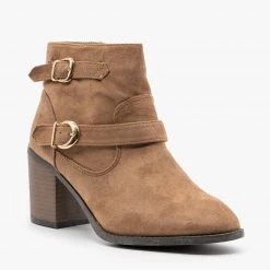 Weeboo Modern Double Buckle Booties