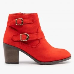 Weeboo Modern Double Buckle Booties