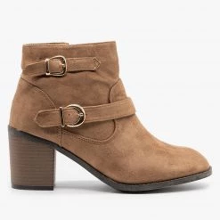 Weeboo Modern Double Buckle Booties